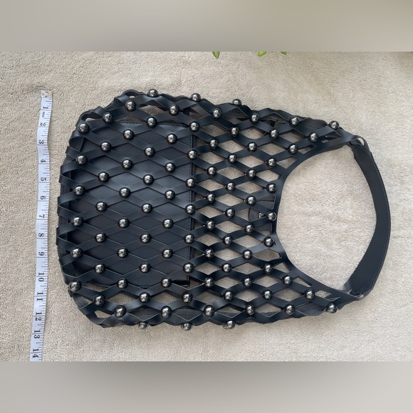 Zara Black Studded Women's Bag - Picture 3 of 6